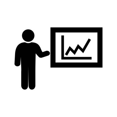 Sunum Glyph Siyah Simge