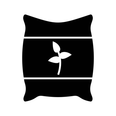 Tohumlar Glyph Siyah Simge