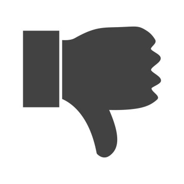 Sevmediğim Glyph Siyah Simge
