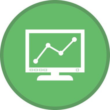 Grafik çizgi ekranı Glyph Çok renkli Arka Plan