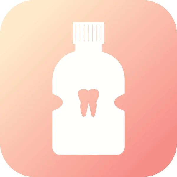 Dentist Glyph icon with gradient background — Stock Vector