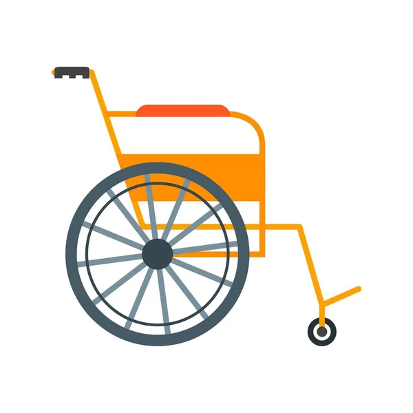 Rollstuhl flach mehrfarbig — Stockvektor