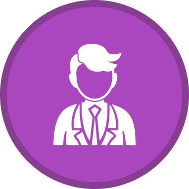 İş adamı Glyph Çok renkli Arka Plan