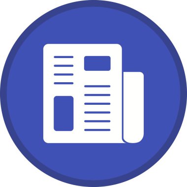 Gazete Glyph Çok renkli Arka Plan