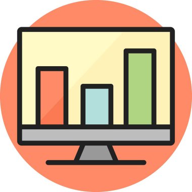 EkranDaki Analitik Satır Dolgulu Simge