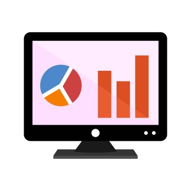 Ekranda analitik düz çok renkli