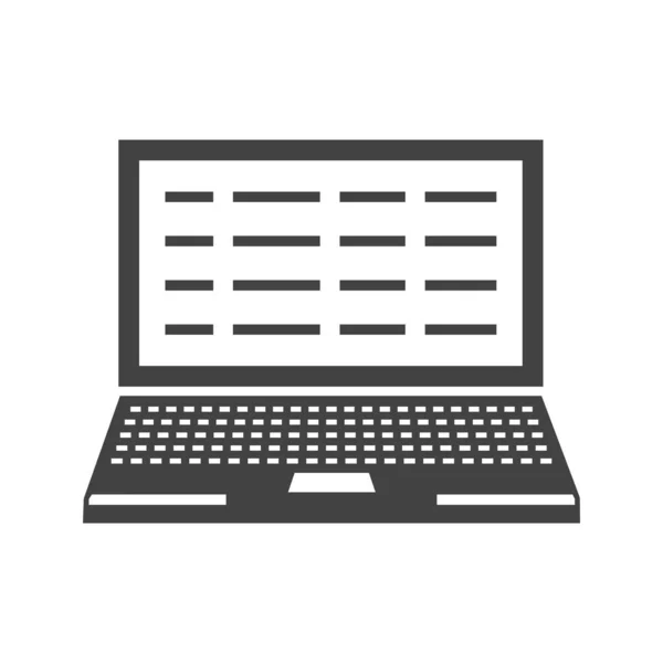 Yazma dizüstü Glyph Siyah Simge