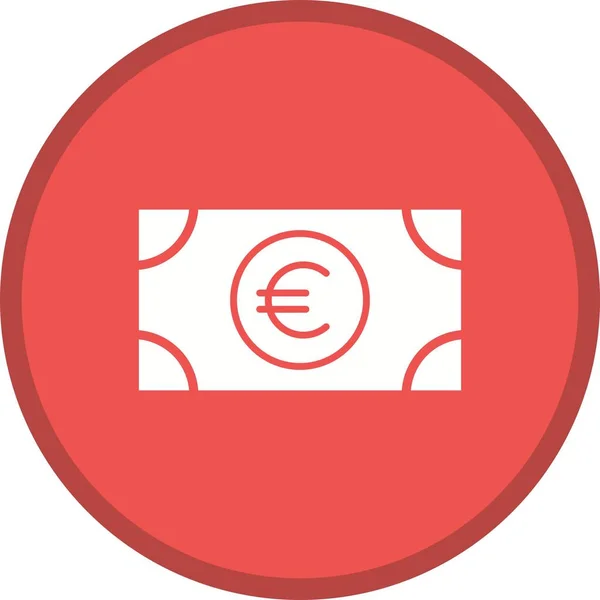 Euro Glyph Multi fundo de cor —  Vetores de Stock