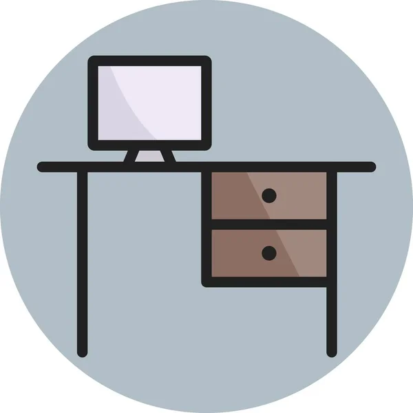 Masa Çizgisi Dolu Simge