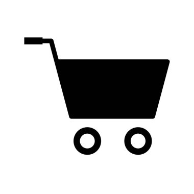 Sepet Glyph Siyah Simge