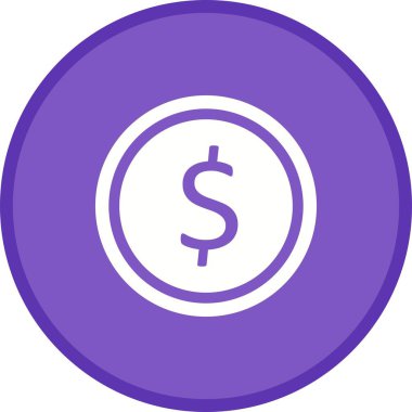 Dolar Glyph Çok renkli Arka Plan