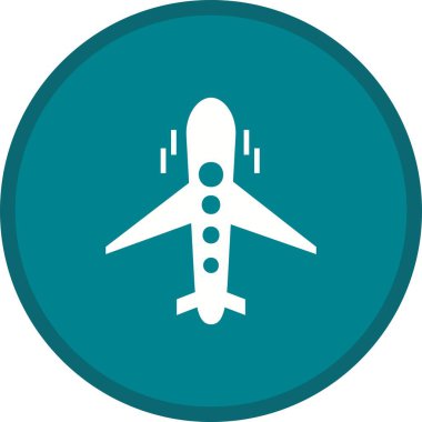 Düzlem Glyph Çok renkli Arka Plan