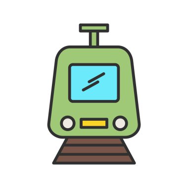 Tren Hattı Dolu Simge