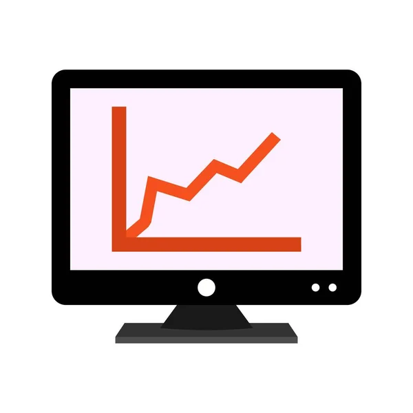 Diagrama en pantalla plana multicolor — Archivo Imágenes Vectoriales