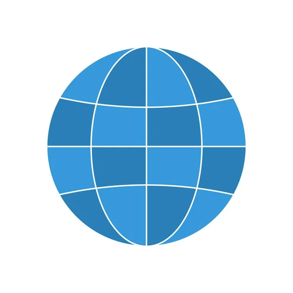 Globe Flat Multi färg — Stock vektor