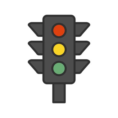 Trafik sinyali Hattı Dolu Simge