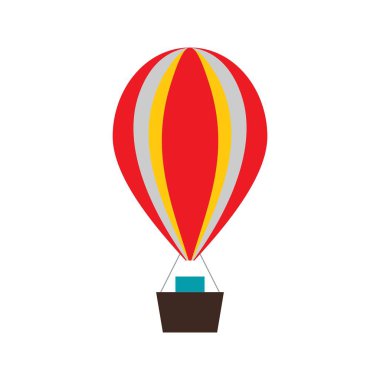 Hava balonu düz çok renkli