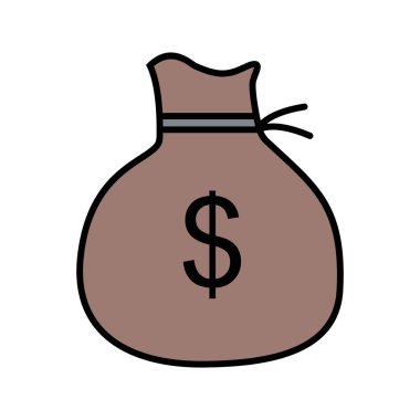 Para çantası Hattı Dolgulu Simge