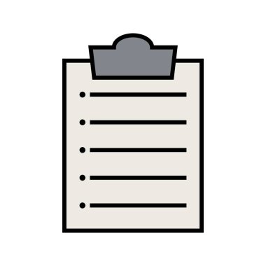 Pano listesi Satır Dolgulu Simge