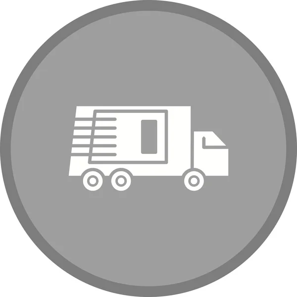 Вантажівка Гліф Багатокольоровий фон — стоковий вектор