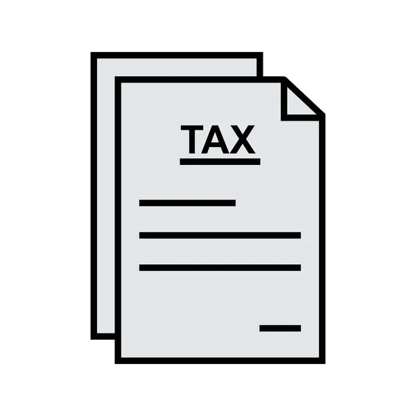 Εικονίδιο συμπληρωμένη γραμμή φόρου — Διανυσματικό Αρχείο