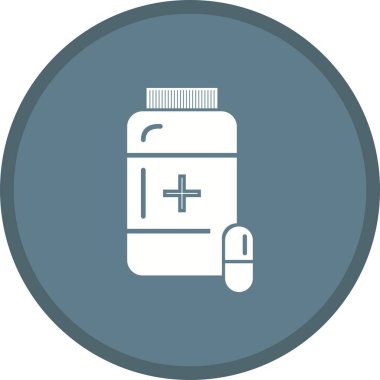 Tıp Glyph Çok renkli Arka Plan