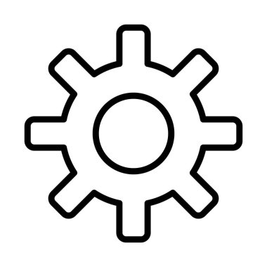 Ayar Çizgisi Siyah Simge