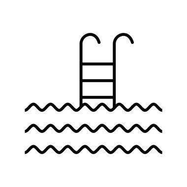 swiiming Hattı Siyah Simge