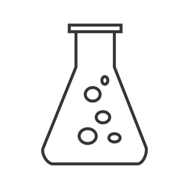 Test tüpü Hattı Siyah Simge