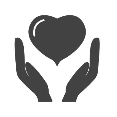 Sigorta Glyph Siyah Simge