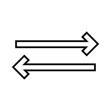 Eşitleme Çizgisi Siyah Simgesi