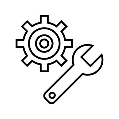 Ayar Çizgisi Siyah Simge