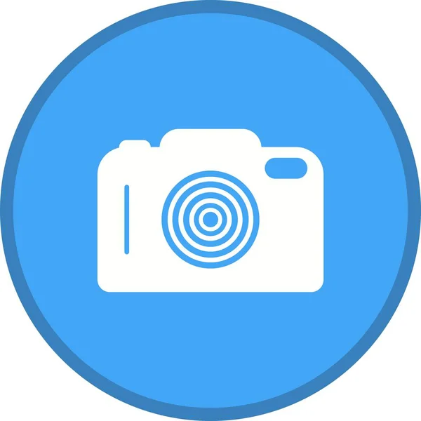 Câmera Glyph Multi cor ícone de fundo — Vetor de Stock