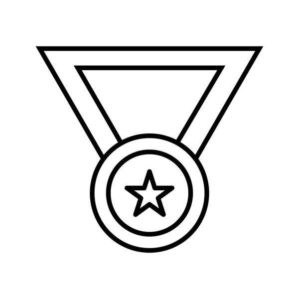 Medal Line Black Icon — Stock Vector
