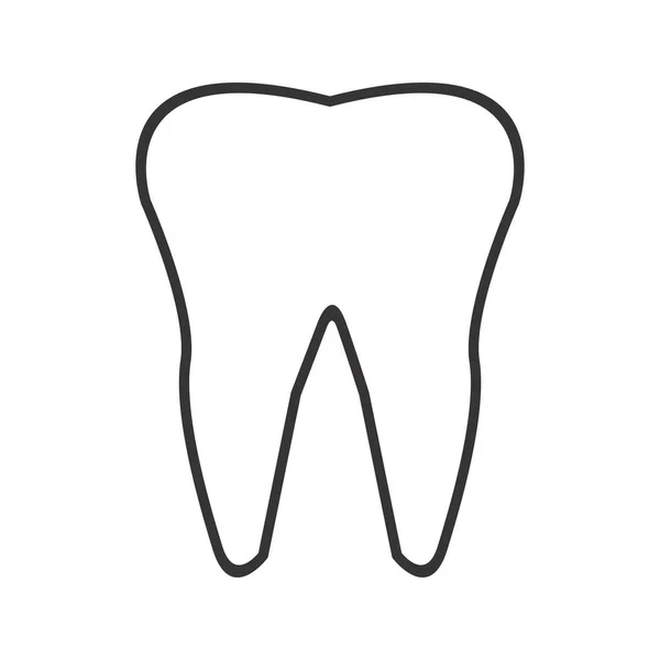 歯ライン黒アイコン — ストックベクタ