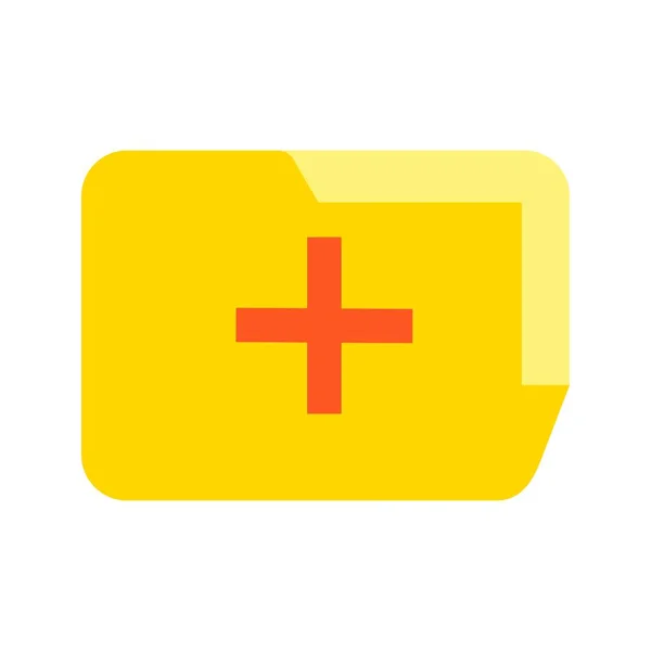 Medical Folder Flat Multi color Icon