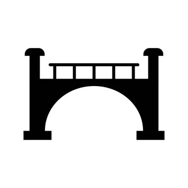 Köprü Glyph Siyah Simge