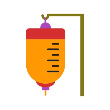 Tıbbi damla düz çok renkli simge