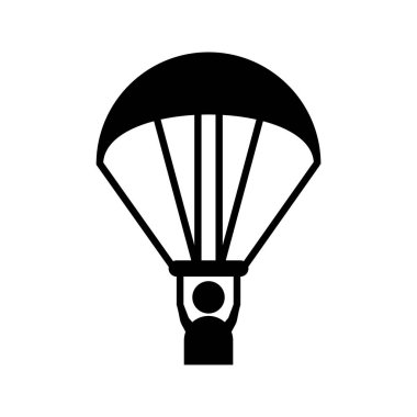 Yamaç Paraşütü Glyph Siyah Simge