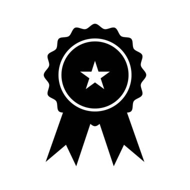 Madalya Glyph Siyah Simge