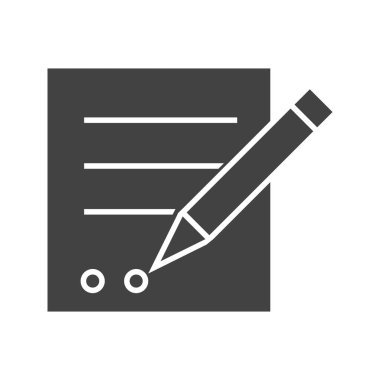 Sözleşme Glyph Siyah Simge