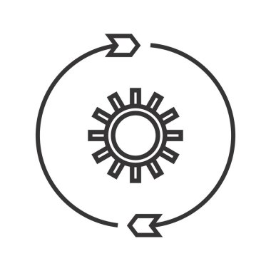 Dönüşüm Ayar Çizgisi Siyah Simge