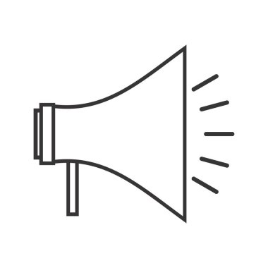 Megafon Hattı Siyah Simge