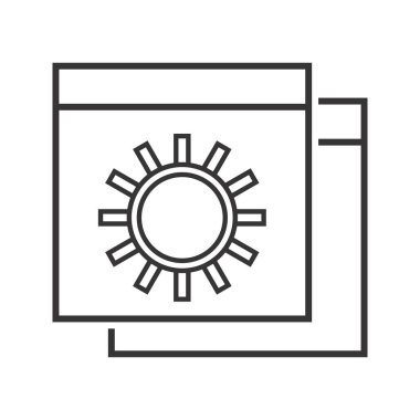 Web Sitesi Ayarı Hattı Siyah Simge