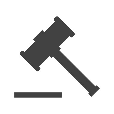 ahşap çekiç Glyph Siyah Simge