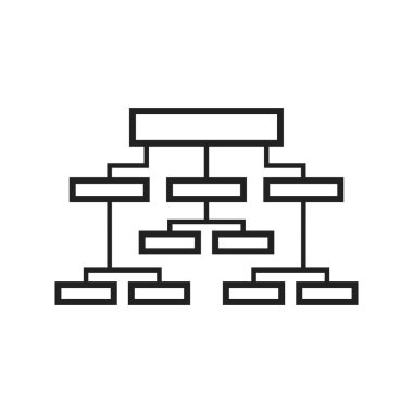 İş yapısı Çizgi Siyah Simge