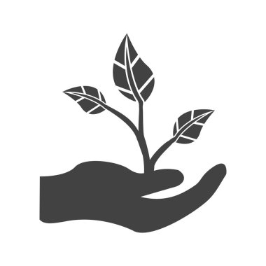 İş büyüme Glyph Siyah Simge