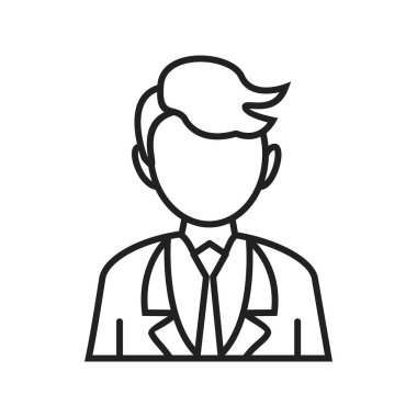 İş adamı Hattı Siyah Simge