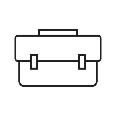 Breifcase Line Siyah Simge