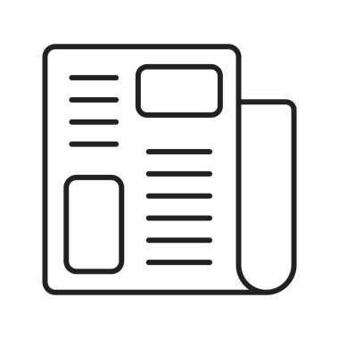 Gazete Hattı Siyah Simge